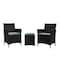 Manhattan Comfort Imperia Steel Rattan 3-Piece Patio Conversation Set with Cushions in Grey OD-CV020-GY - alternate 1